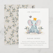 Bosland Baby olifantenolie elke dag van de leeftij Briefkaart (Voorkant / Achterkant)