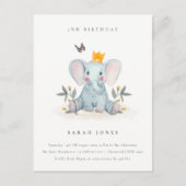 Bosland Baby olifantenolie elke dag van de leeftij Briefkaart (Voorkant)