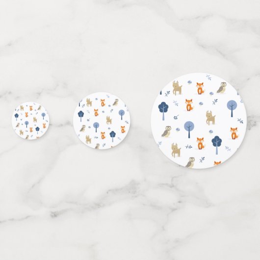 Bosland Baby shower Table Confetti (Achterkanten)