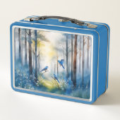 Bosland Blauwe Vogels Schitterend Bos (Achterkant)