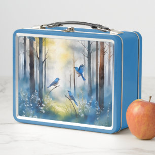 Bosland Blauwe Vogels Schitterend Bos