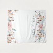 Bosland BOHO Virtual Boy Baby Shower Achtergrond Wandkleed (Voorkant (horizontaal))