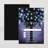 Bosland bos bruiloft RSVP kaarten Kaartje (Voorkant / Achterkant)