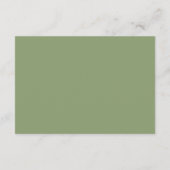 Bosland bos groene huwelijkswebsite QR-code Informatiekaartje (Achterkant)