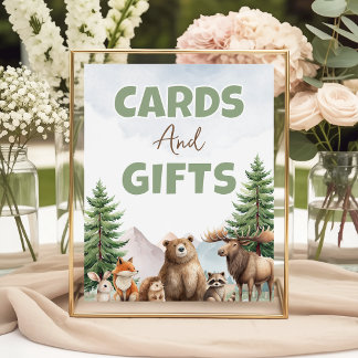 Bosland bos kaarten cadeaus tafel bord 8x10 reclamebord met voetstuk