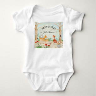 Bosland Bossen Dieren Nanas Cutie Deer Fox Baby Romper