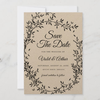 Bosland Charme Trouw Save The Date Kaart
