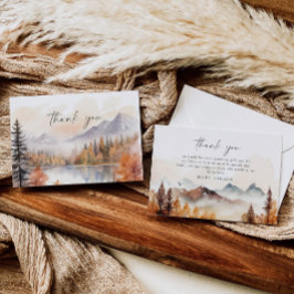 Bosland Dank Je Kaart Bos Rustieke Herfst Gedempt