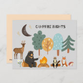 Bosland Dieren Campfire Nights Briefkaart (Voorkant / Achterkant)