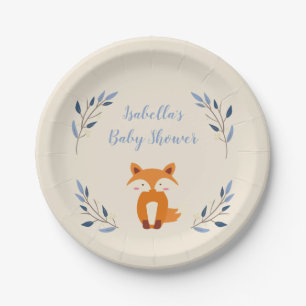 Bosland Fox Baby shower Borden Papieren Bordje