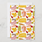 Bosland Fox Baby shower Invites/helder bos Kaart (Achterkant)