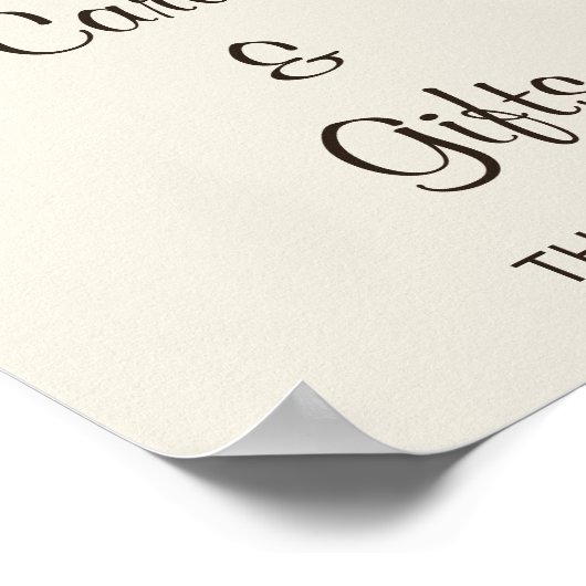 Bosland Fox Baby shower Kaarten & cadeaubonbord Poster (Hoek)