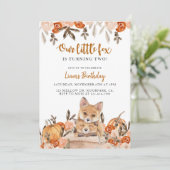 Bosland, geboortedag, leeftijd, vos, dier  kaart (Staand voorkant)