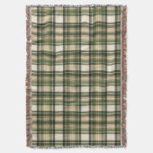 Bosland Groen Tartan Plaid Deken (Voorkant Verticaal)