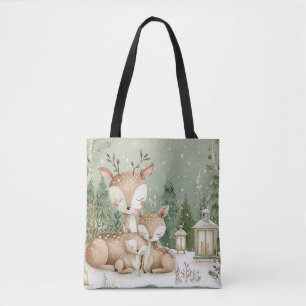 Bosland Herten Familie Tote Bag