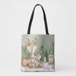 Bosland Herten Familie Tote Bag