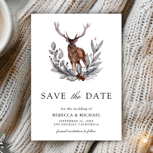 Bosland Herten Foto Bruiloft Save The Date