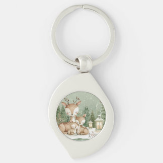 Bosland hertenfamilie sleutelhanger