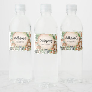 Bosland Houten Schijf Baby Shower Waterfles Etiket