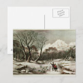 Bosland in de winter briefkaart (Voorkant / Achterkant)