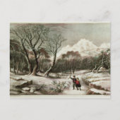 Bosland in de winter briefkaart (Voorkant)