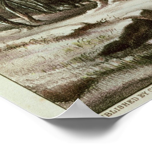 Bosland in de winter poster (Hoek)