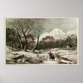 Bosland in de winter poster (Voorkant)