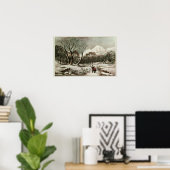 Bosland in de winter poster (Thuiskantoor)