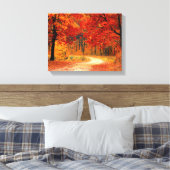 Bosland in Herfst Canvas Afdruk (Insitu (Slaapkamer))