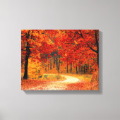 Bosland in Herfst Canvas Afdruk (Voorkant)