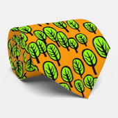 Bosland in Sinaasappel Stropdas (Opgerold)