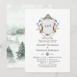 Bosland Laurier Crest Monogram Oefendiner Kaart