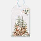 Bosland Neutrale Baby Shower Cadeaulabel (Voorkant)