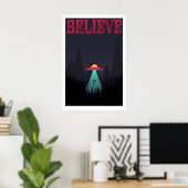 Bosland Ontvoering Kunstprint UFO Sci-Fi Poster (Thuiskantoor)