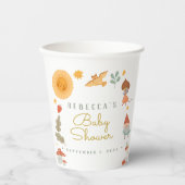 Bosland Rode paddenstoelen Baby shower Papieren ko Papieren Bekers (Voorkant)