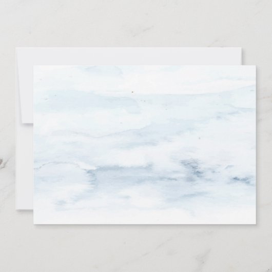 Bosland,Slingerlichten, Aquarel RSVP Kaart (Achterkant)