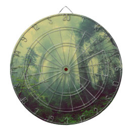 Bosland van onder dartbord