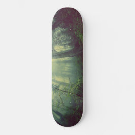Bosland van onder persoonlijk skateboard