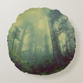 Bosland van onder rond kussen