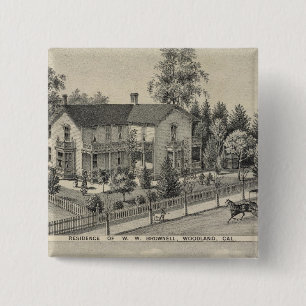 Bosland Vierkante Button 5,1 Cm