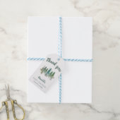 Bosland Watercolor Baby Shower Cadeaulabel (Met Touw)