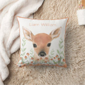 Bosland Waterverf Groen Moderne Naam Hert Kussen (Deken)