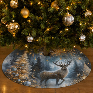 Bosland Waterverf Rendier Kerstboom Rok