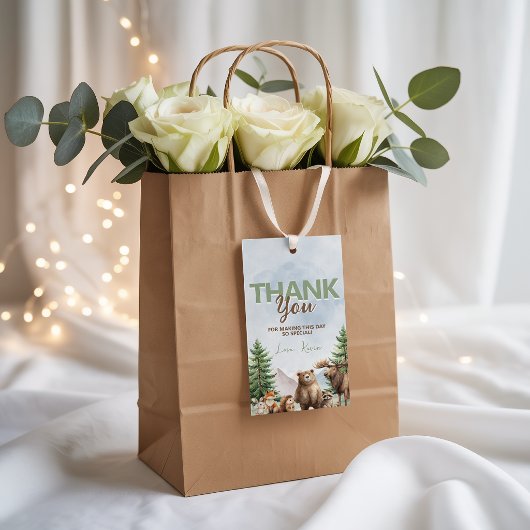 Bosland Wilde Eén Bos Cadeautags Cadeaulabel