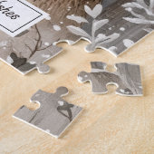 Bosland Winterhert Sneeuw Kerstmis Legpuzzel (Zijkant)