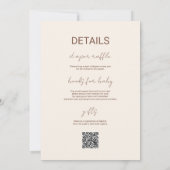 Bosland Zoete Egel Herfst Baby Shower QR Code Kaart (Achterkant)
