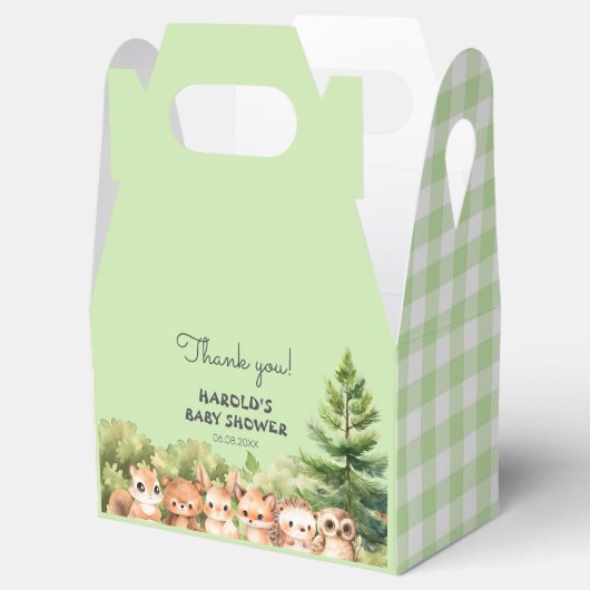 Boslanddieren Bedankdoosjes (Geopend)