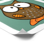 Boslanddieren blokkeren patroon poster (Hoek)