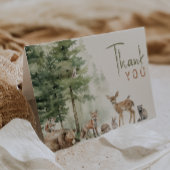 boslanddieren | gevouwen verjaardag bedankkaart