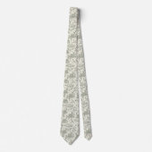 Boslandherten Winter Toile Patroon Stropdas (Voorkant)